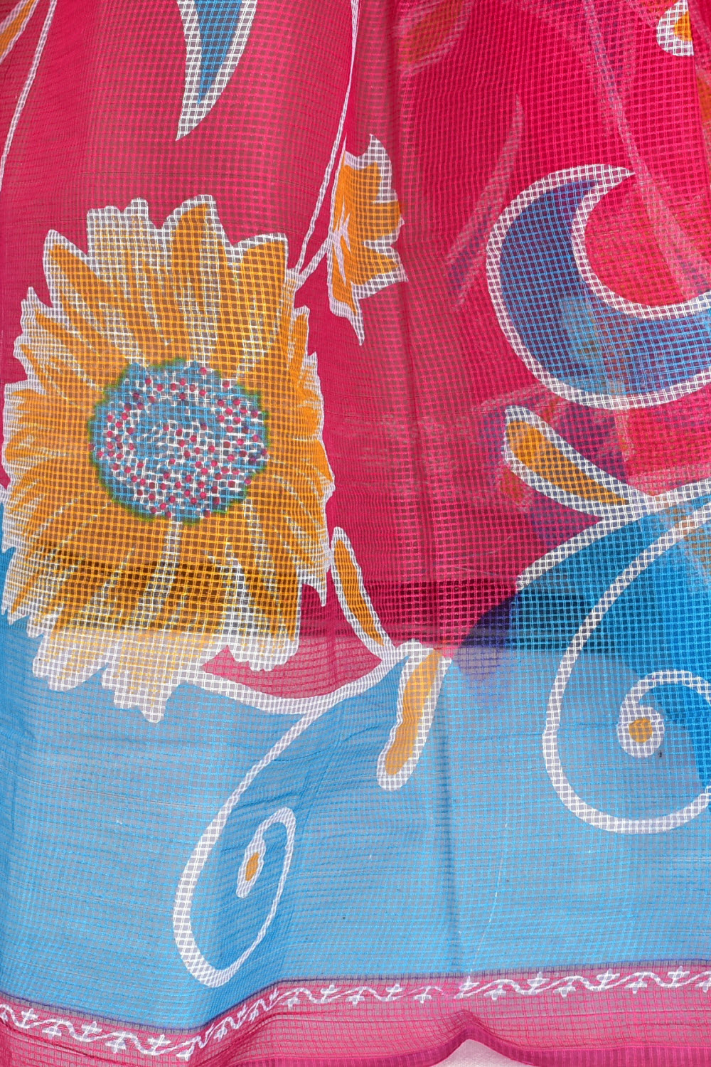 Pink-Pherozi Handloom JP Munga Doria Cotton Saree 15623