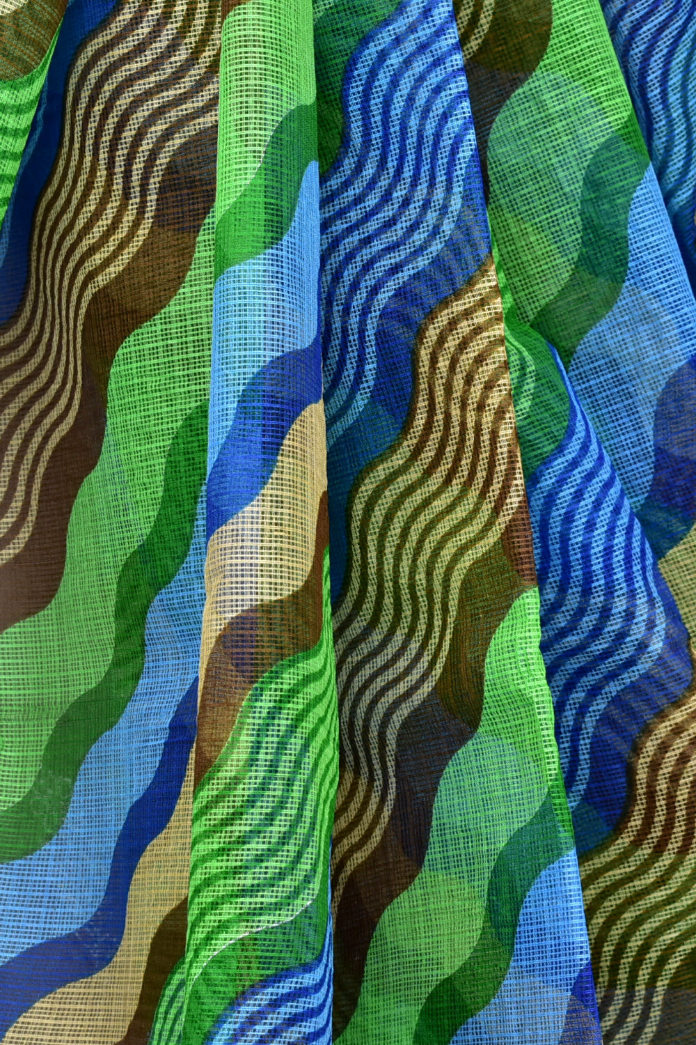 Multi-Color Kota Doria Laharia Handloom Pure Cotton Saree without Blouse 15666