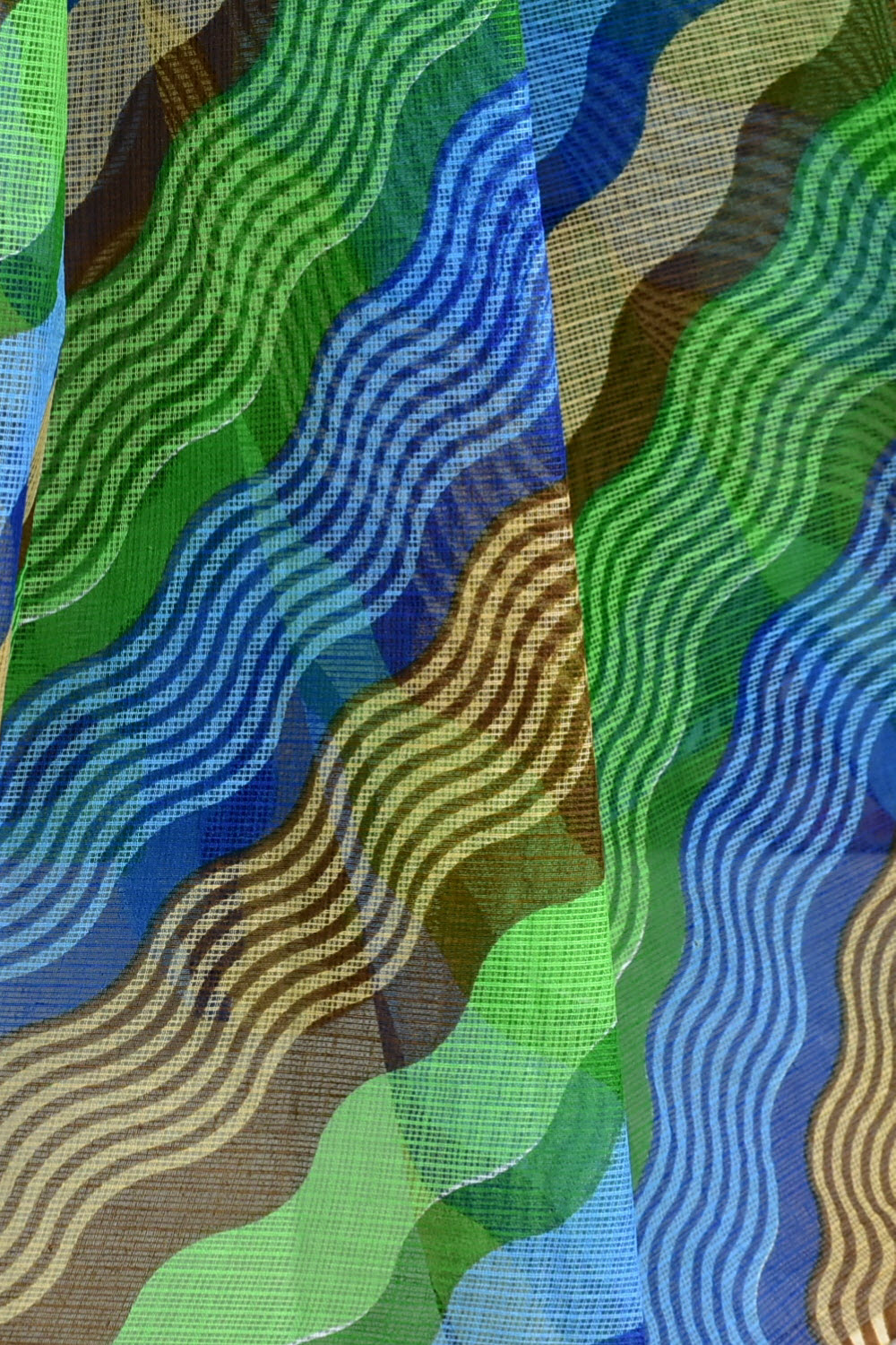 Multi-Color Kota Doria Laharia Handloom Pure Cotton Saree without Blouse 15666