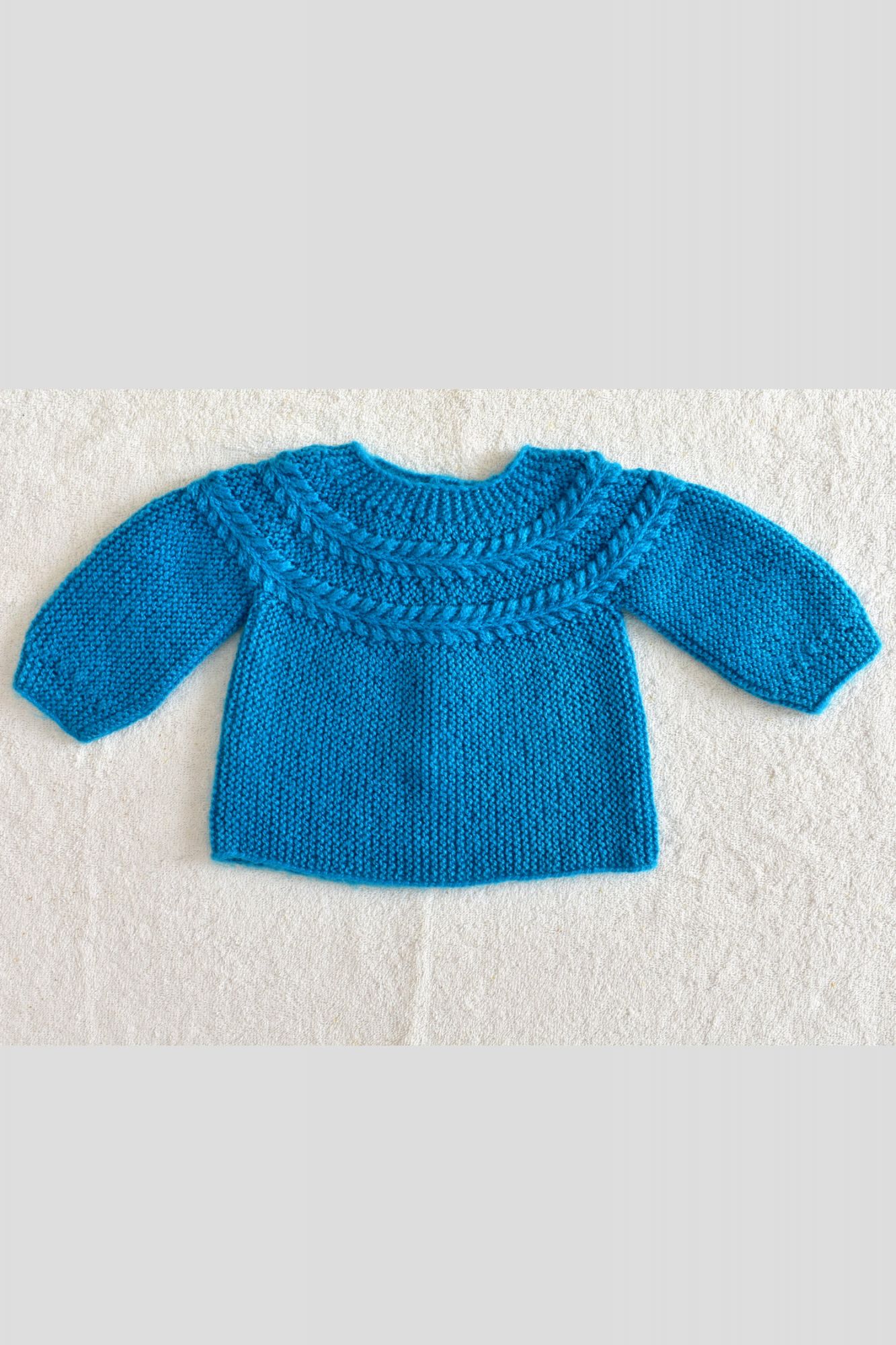 6 to 12 Months Pherozi Hand Knitted Sweater with Cap and Socks for Kids 16027