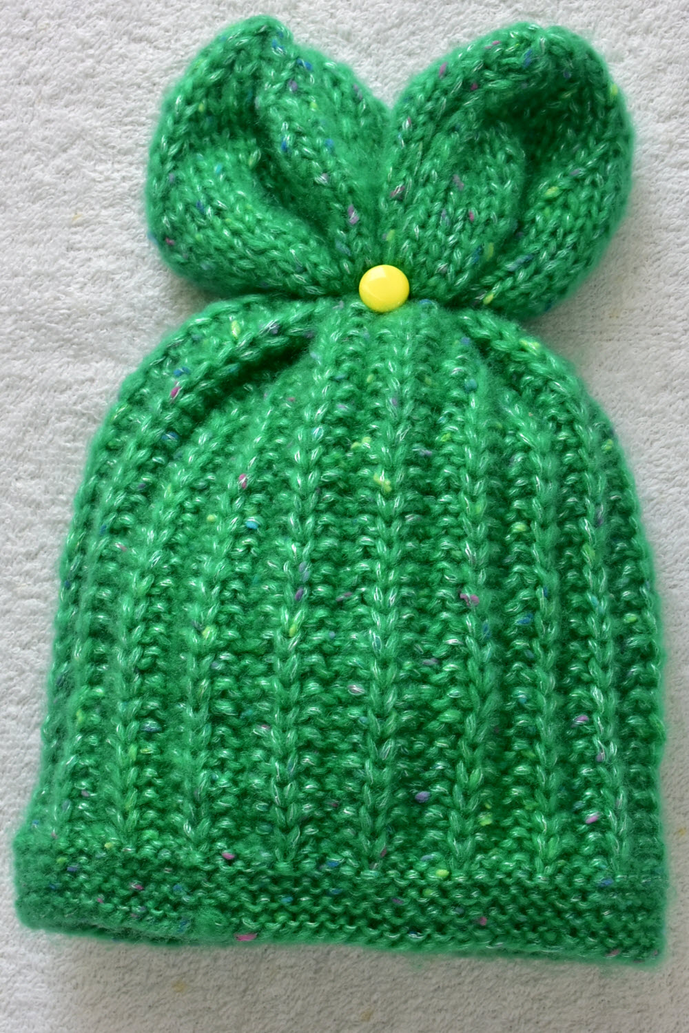 24-30 Months Green Hand Knitted Sweater with Cap for Kids 16023