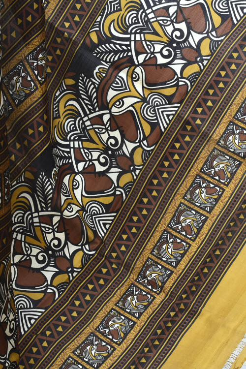 Coffee Handloom Pure Silk Saree 16349