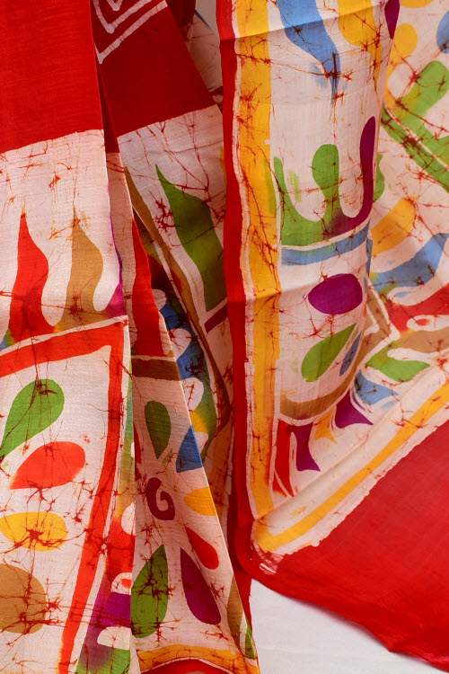 Red-Cream Handloom Pure Silk Saree 16367