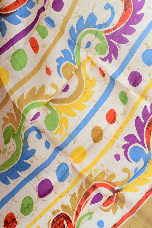 Fawn-Cream Handloom Pure Silk Saree 16368