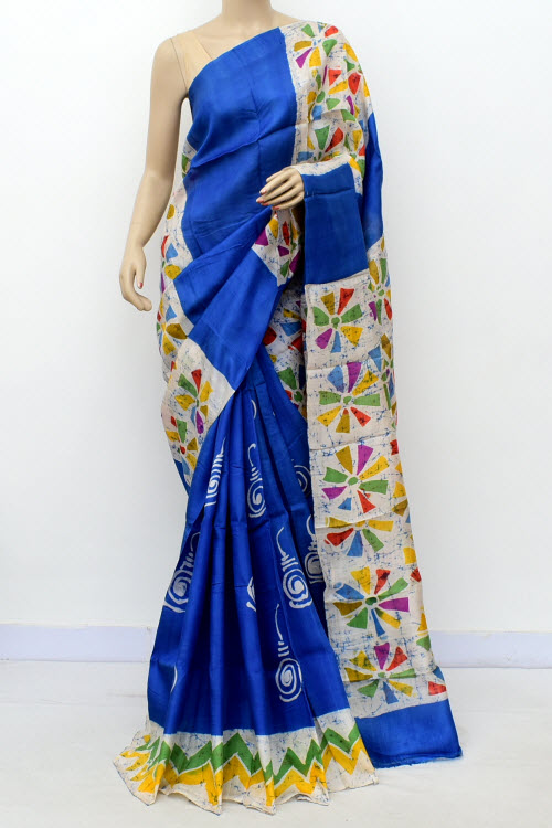 Royal Blue Handloom Pure Silk Saree 16369