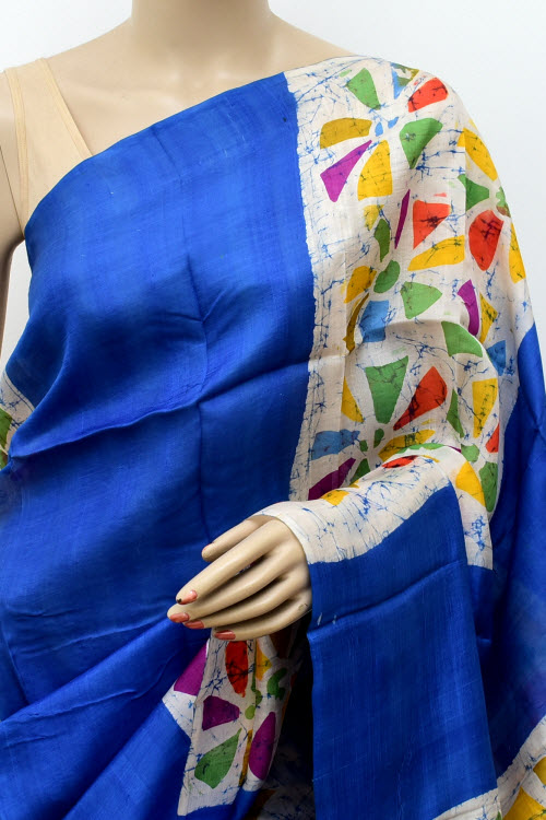 Royal Blue Handloom Pure Silk Saree 16369