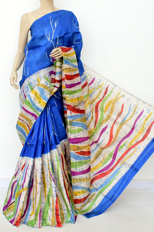 Royal Blue Handloom Pure Silk Saree 16375