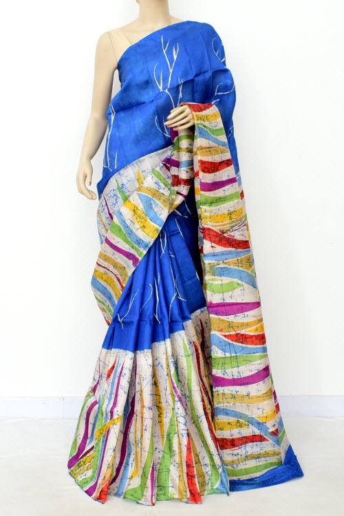 Royal Blue Handloom Pure Silk Saree 16375