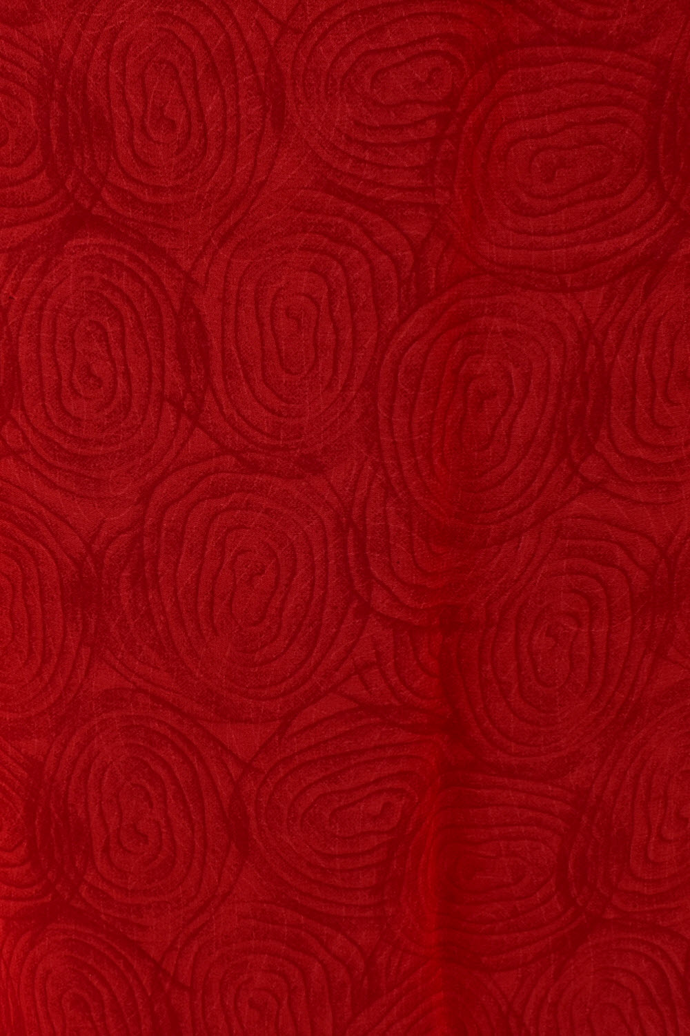 Red Printed Georgette Saree with Blouse