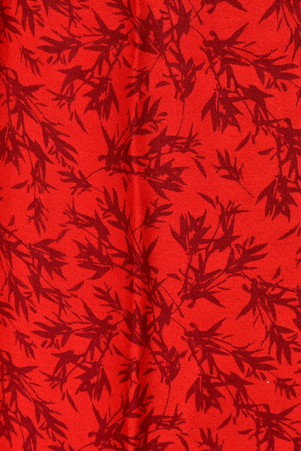 Red-Black Printed Georgette Saree with Blouse