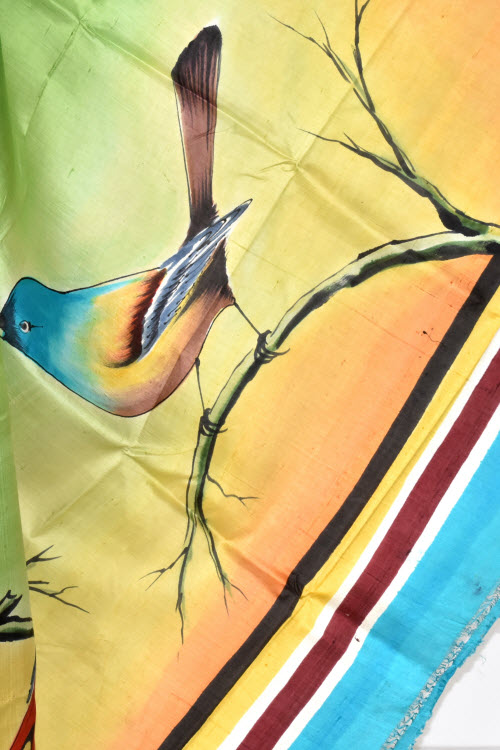 Pherozi Blue Double Knitted Handloom Pure Silk Saree