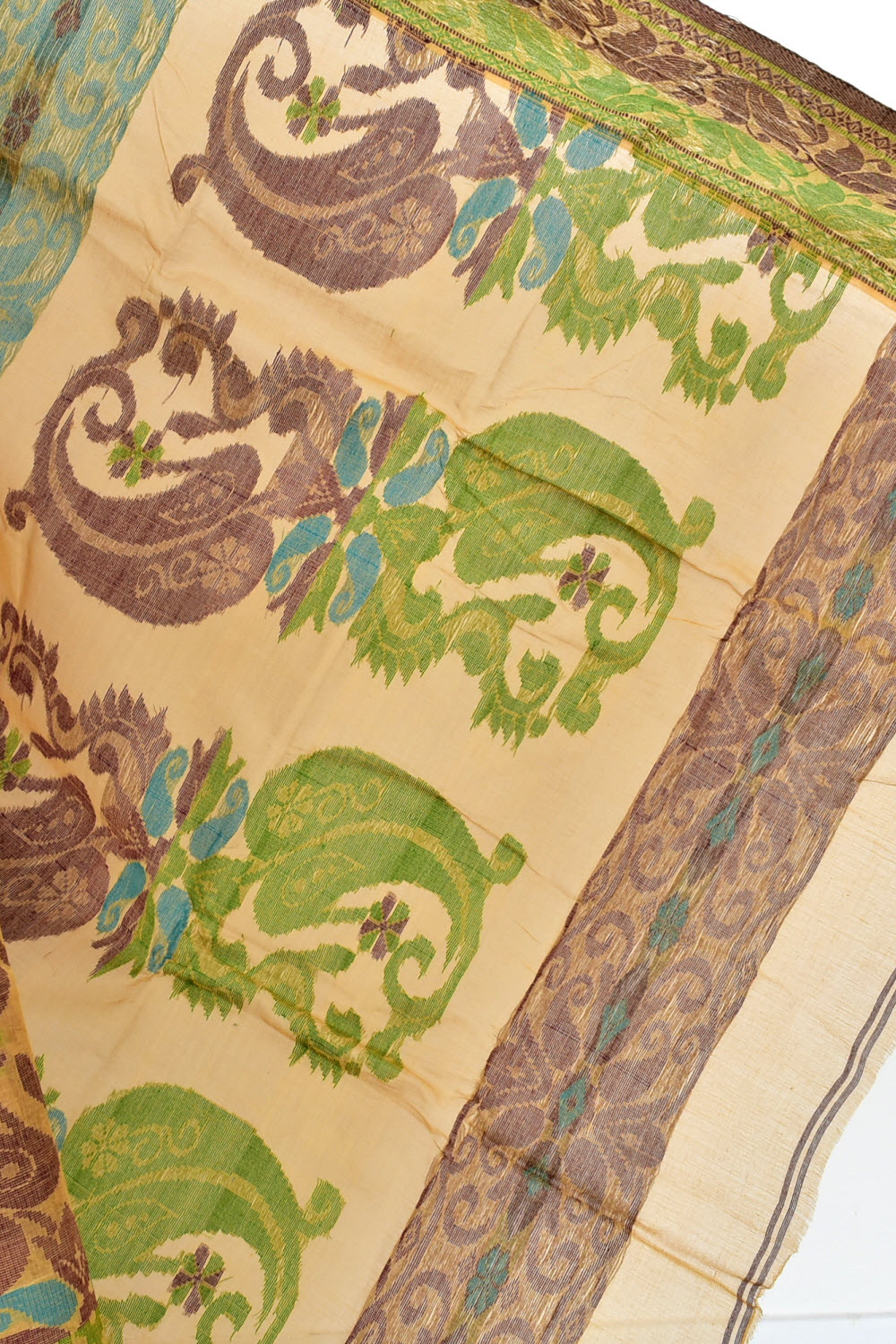 Fawn Handloom Tant Cotton Saree