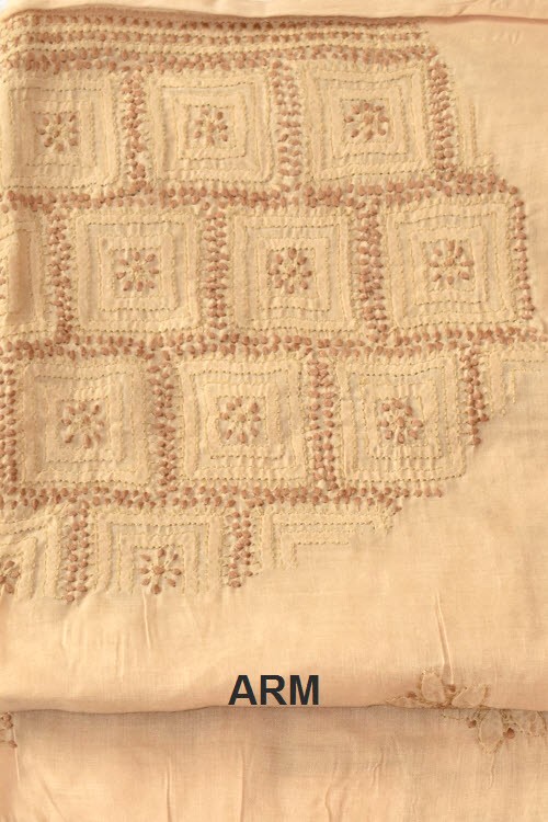 Fawn Chikankari Salwar Kameez with Dupatta 17869