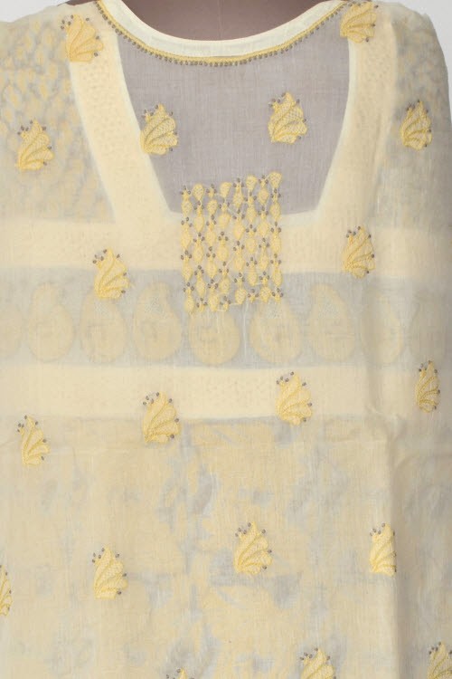Yellow Chikankari Salwar Kameez with Dupatta 17870