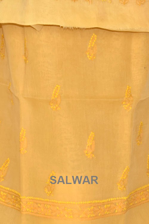 Mustard Yellow Chikankari Salwar Kameez with Dupatta