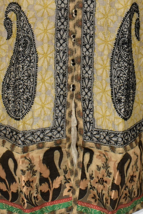 XL 44 Fawn Chikankari Stitched Georgette Kurti