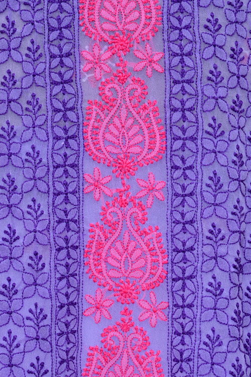 Purple-Pink Chikankari Salwar Kameez with Dupatta 18013