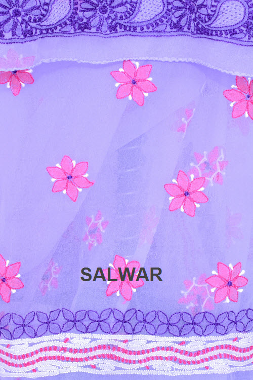 Purple-Pink Chikankari Salwar Kameez with Dupatta 18013