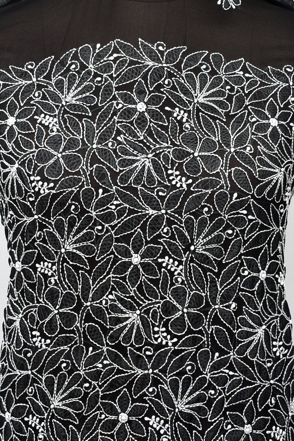 Black Hand Embroidered Chikankari Salwar Kameez with Dupatta 18130