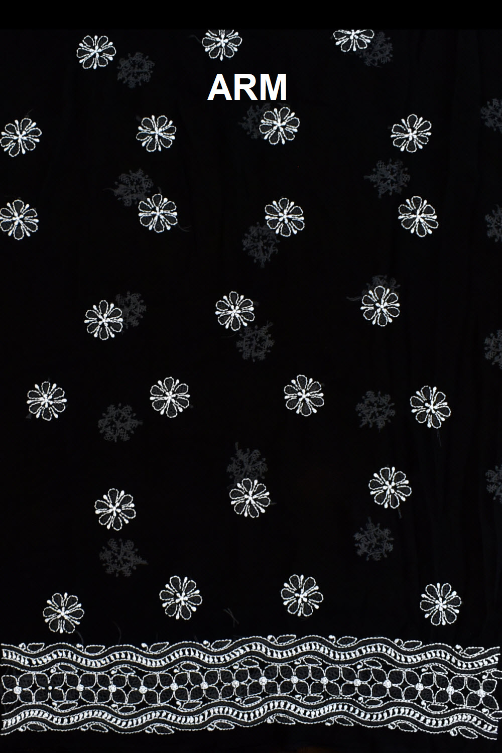 Black Hand Embroidered Chikankari Salwar Kameez with Dupatta 18130