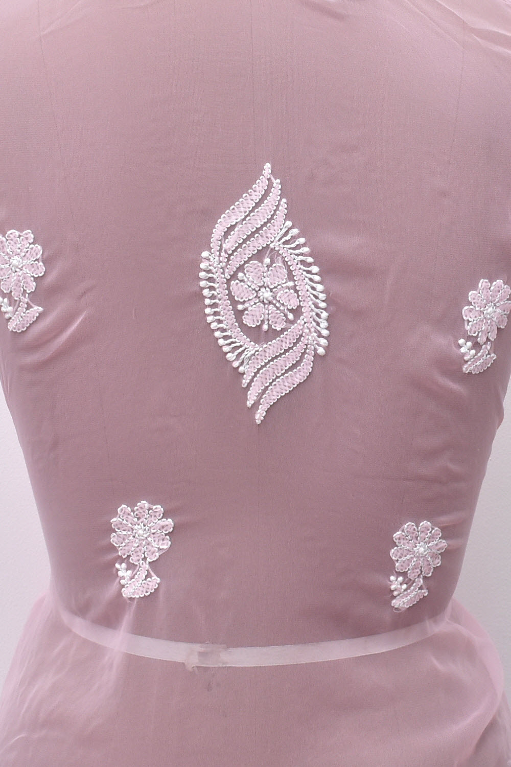 Pink Hand Embroidered Chikankari Salwar Kameez with Dupatta 18132