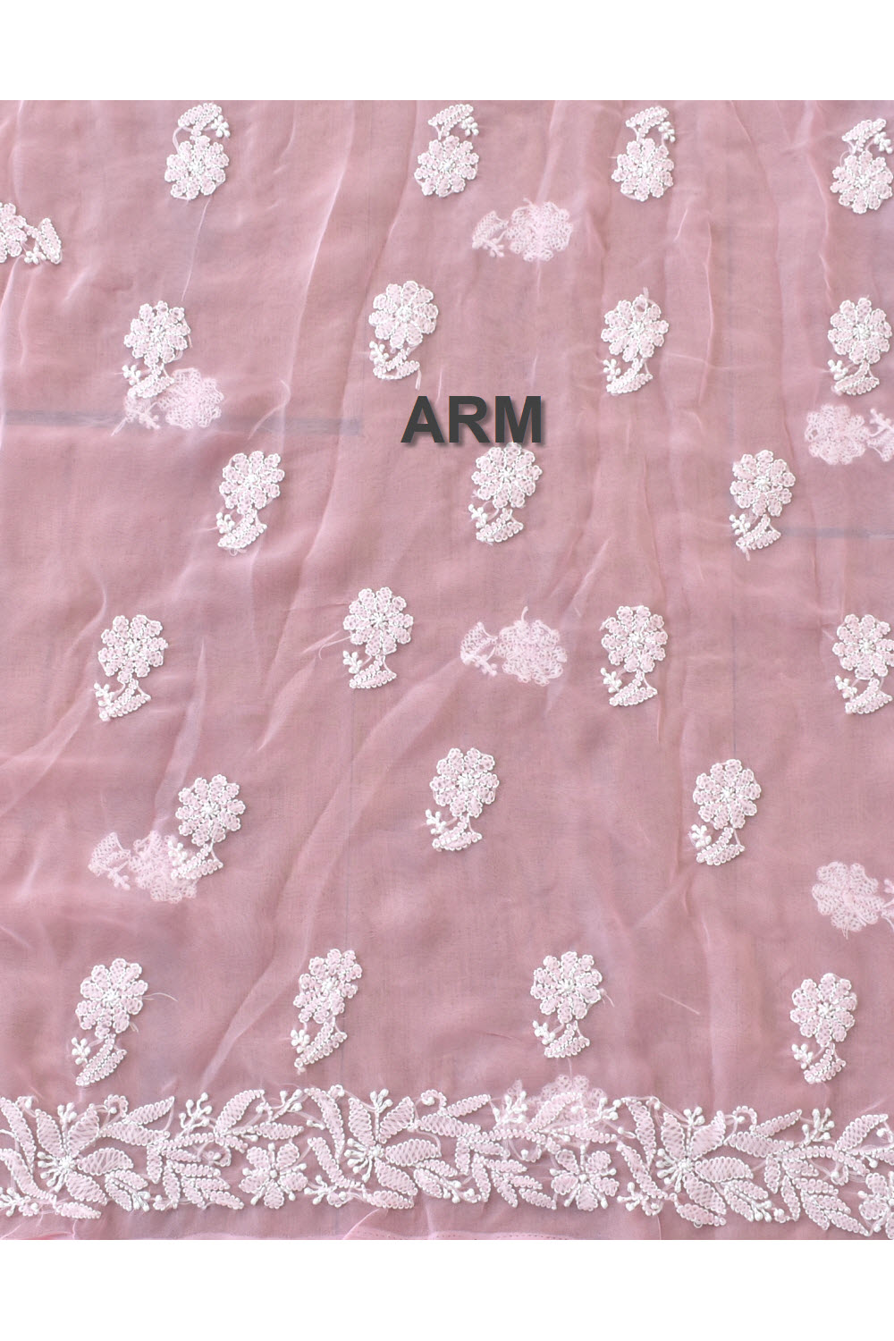 Pink Hand Embroidered Chikankari Salwar Kameez with Dupatta 18132