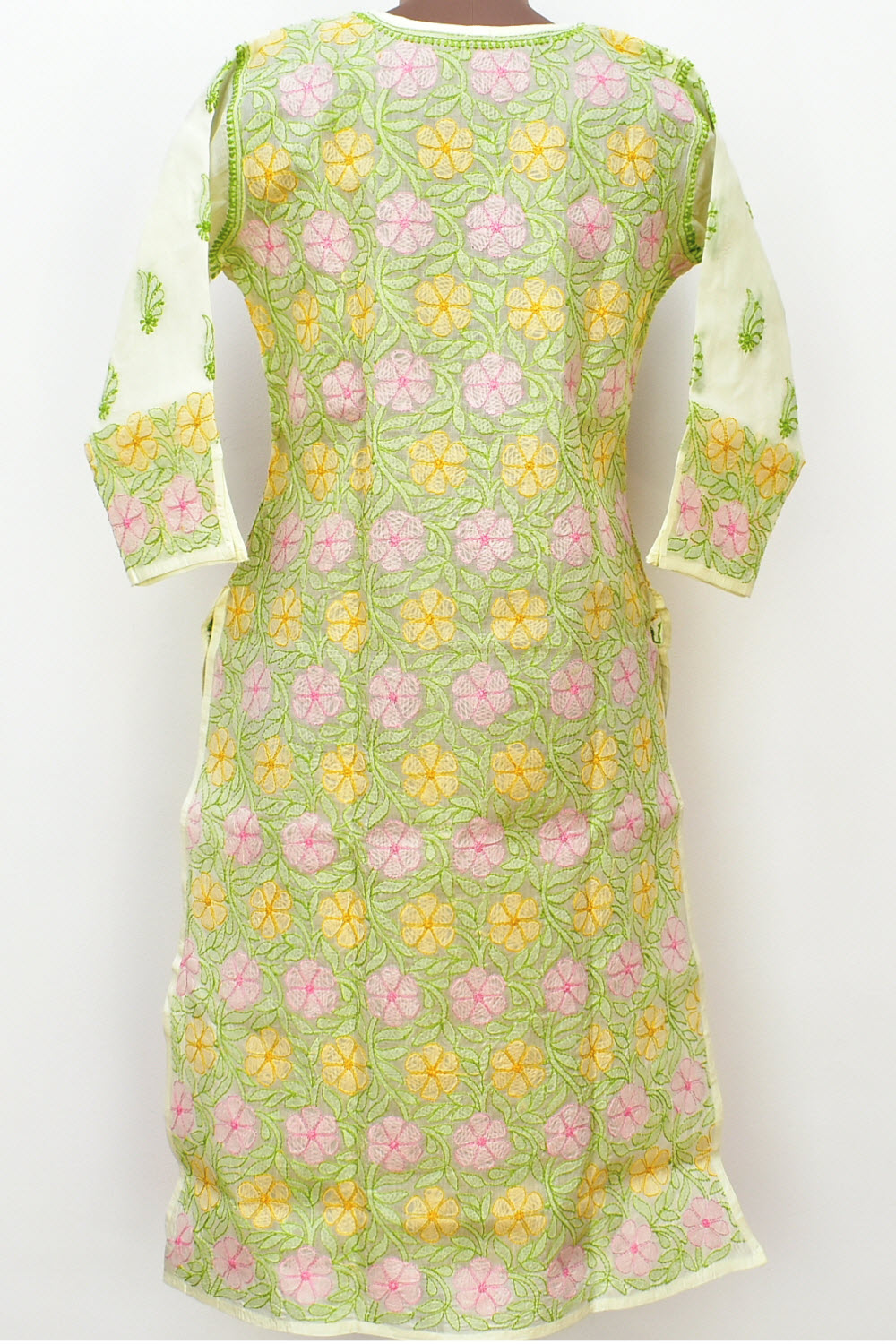 L 42 Multi-Color Chikankari Stitched Kurti 18322