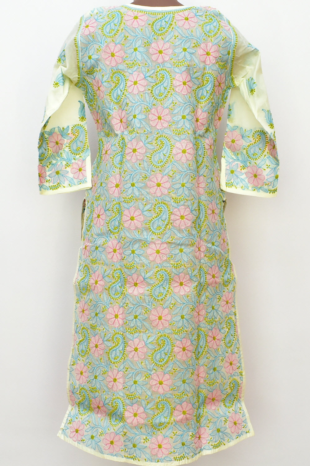 M 40 Multi-Color Chikankari Stitched Kurti 18325