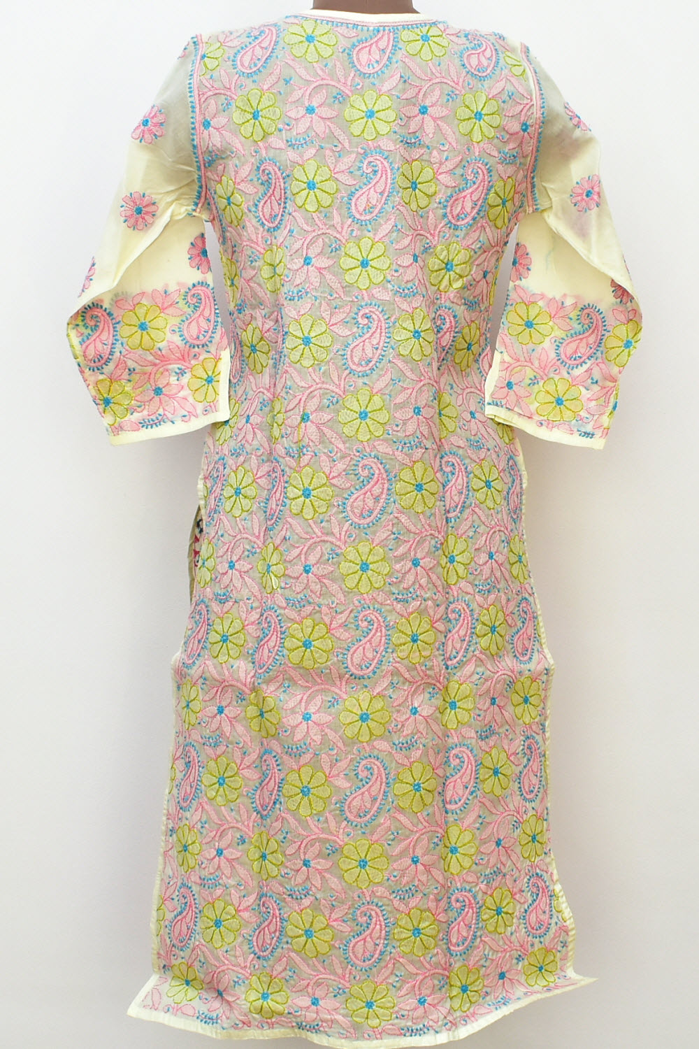 M 40 Multi-Color Chikankari Stitched Kurti 18328