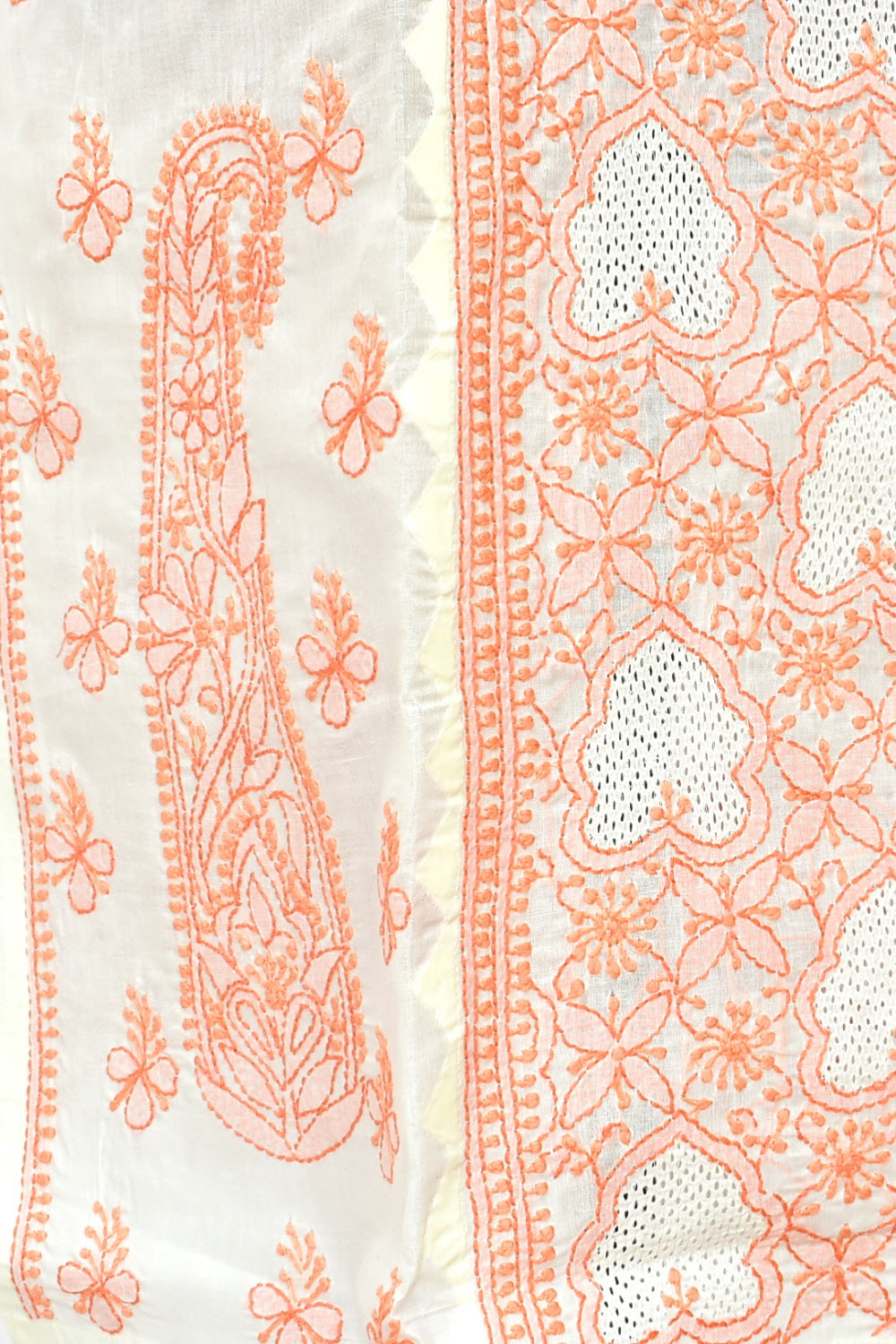 XL 44 Peach Chikankari Stitched Kurti 18331