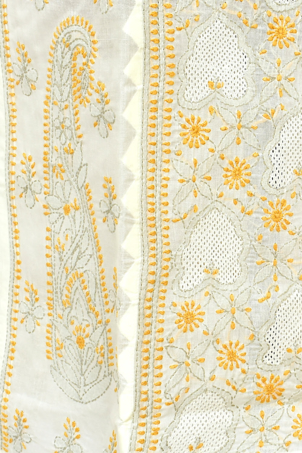 S 38 Yellow Chikankari Stitched Kurti 18332