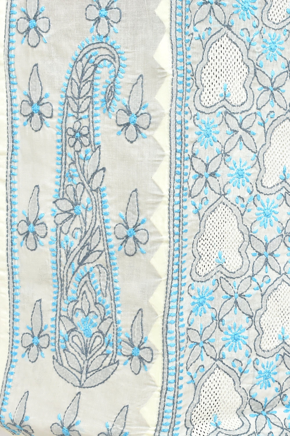 S 38 Pherozi Blue Chikankari Stitched Kurti 18333
