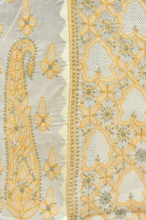 M 40 Yellow Chikankari Stitched Kurti 18334
