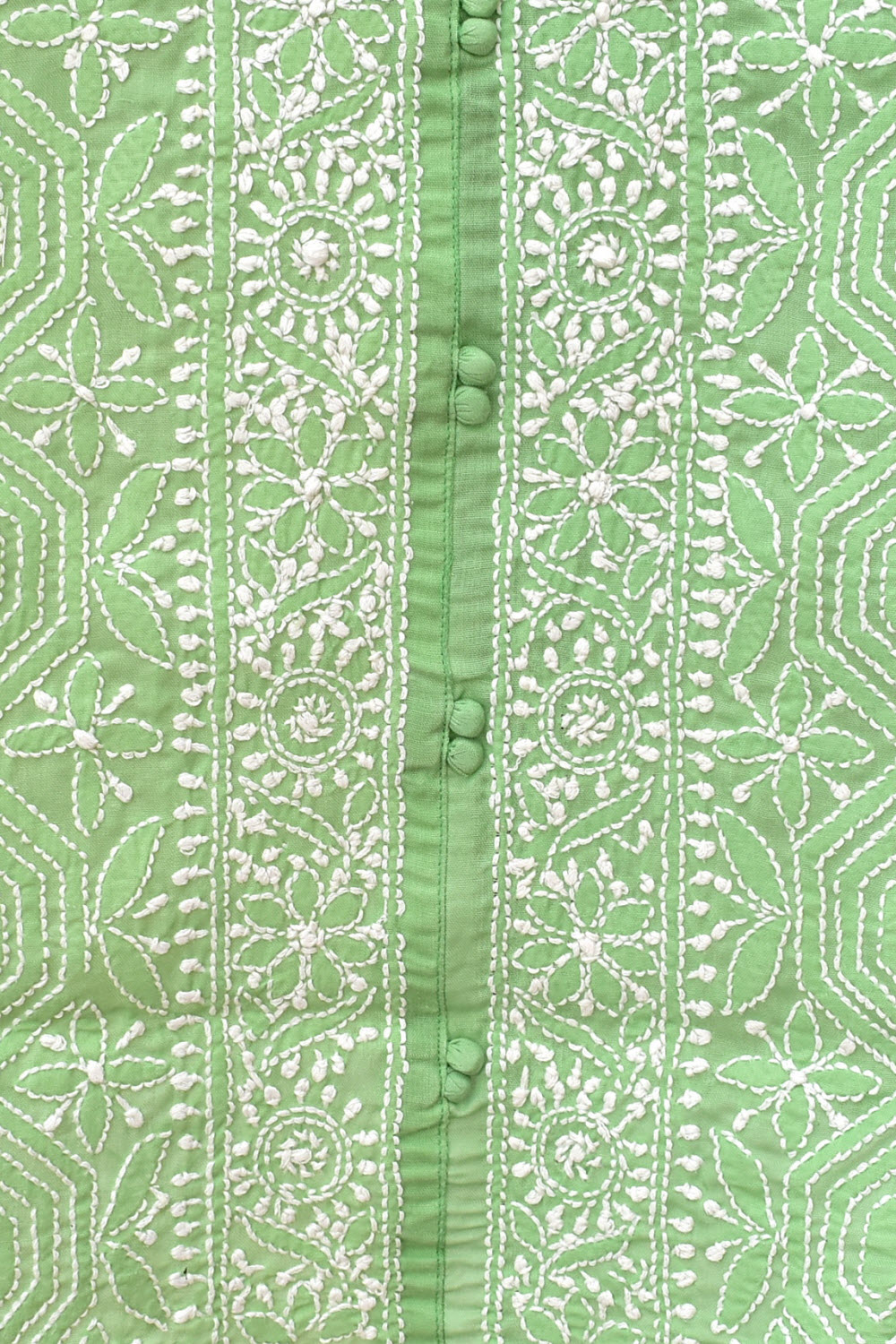 S 38 Pista Green Chikankari Stitched Kurti 18339