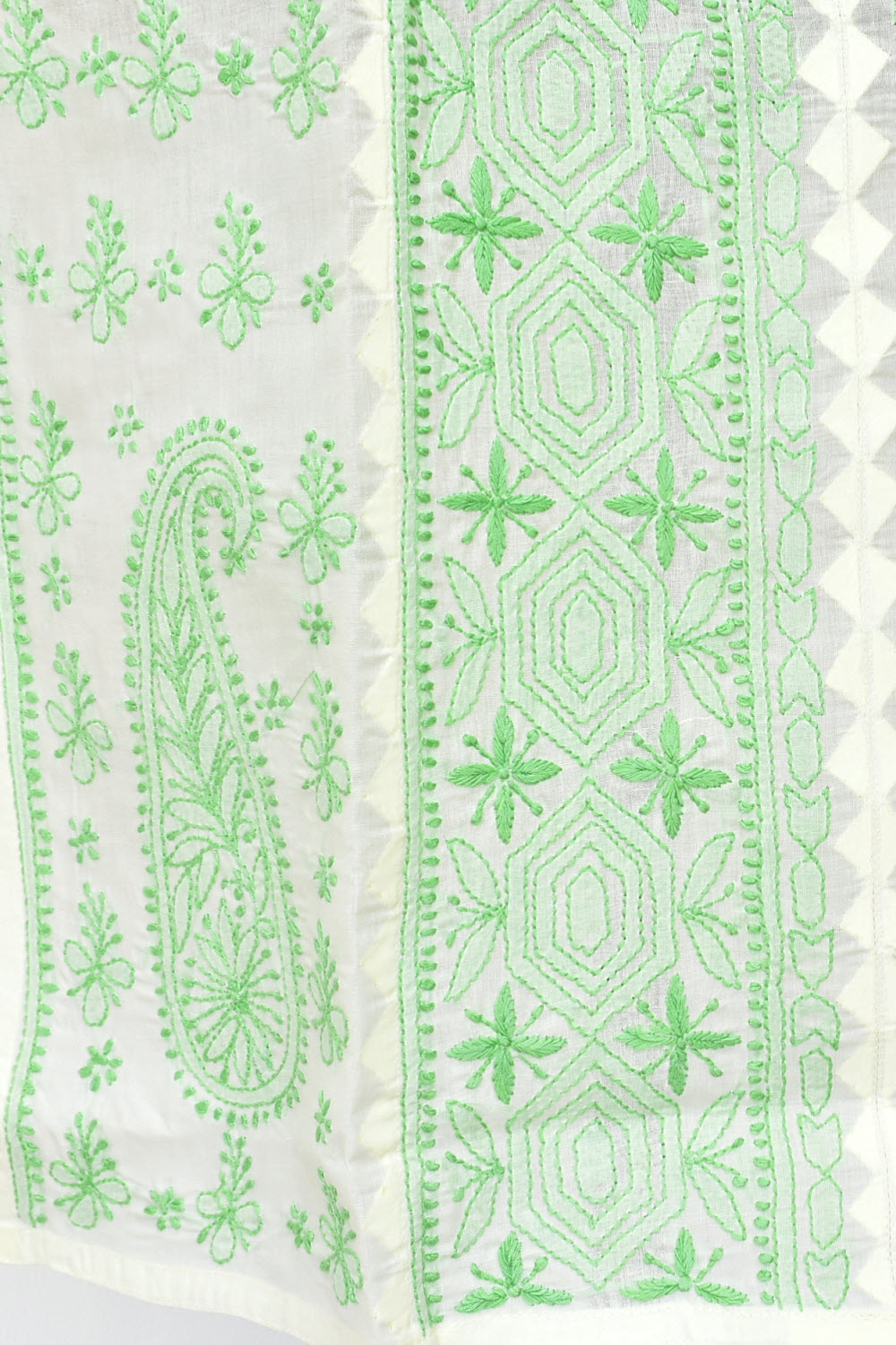 S 38 Green Chikankari Stitched Kurti 18343