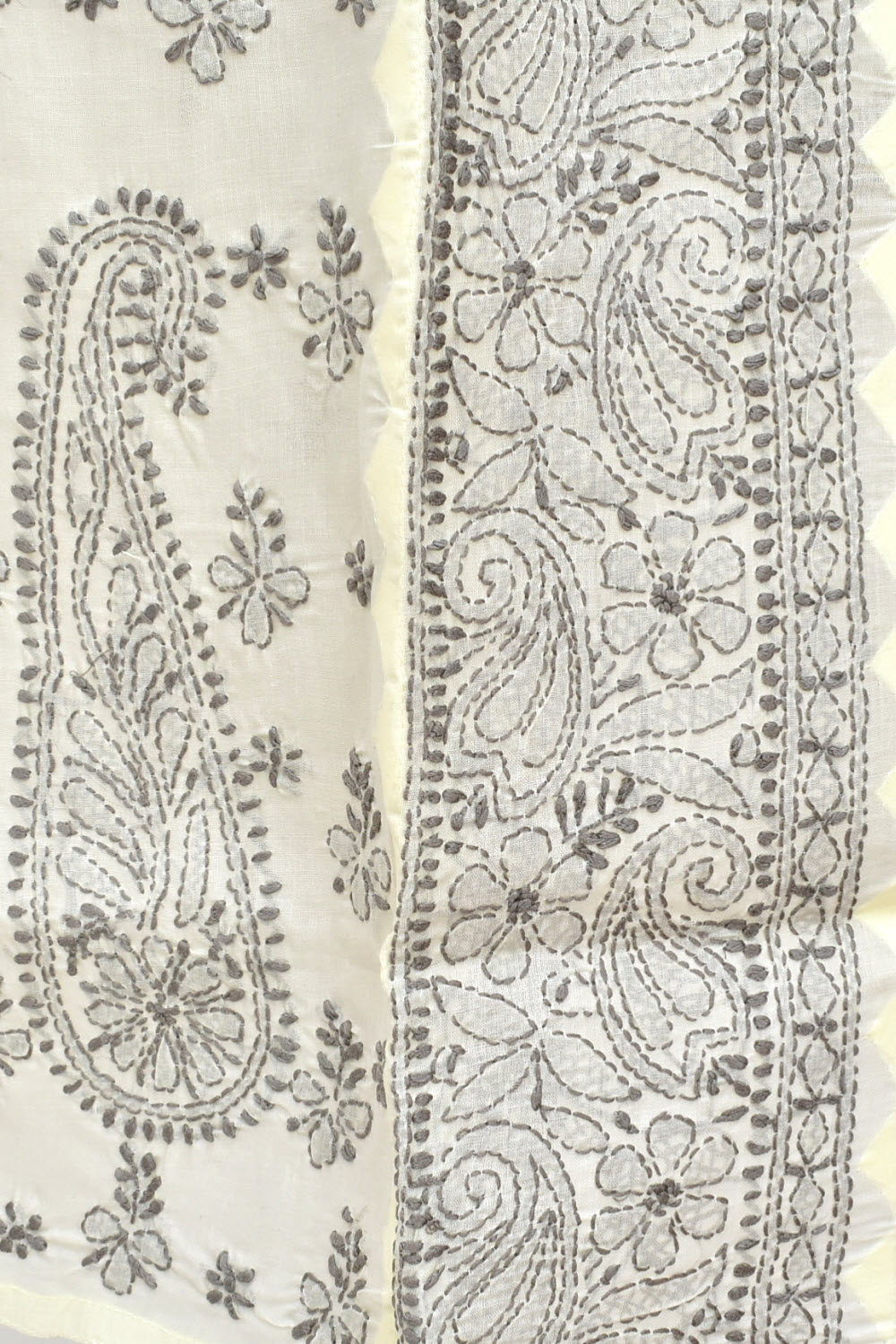 M 40 Grey Chikankari Stitched Kurti 18348