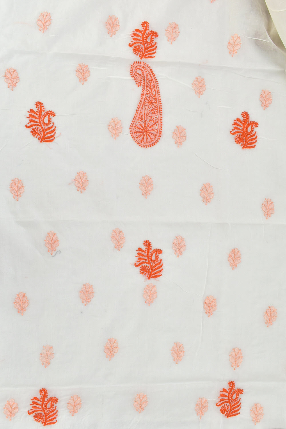 Orange-Peach Chikankari Salwar Kameez with Dupatta 18400