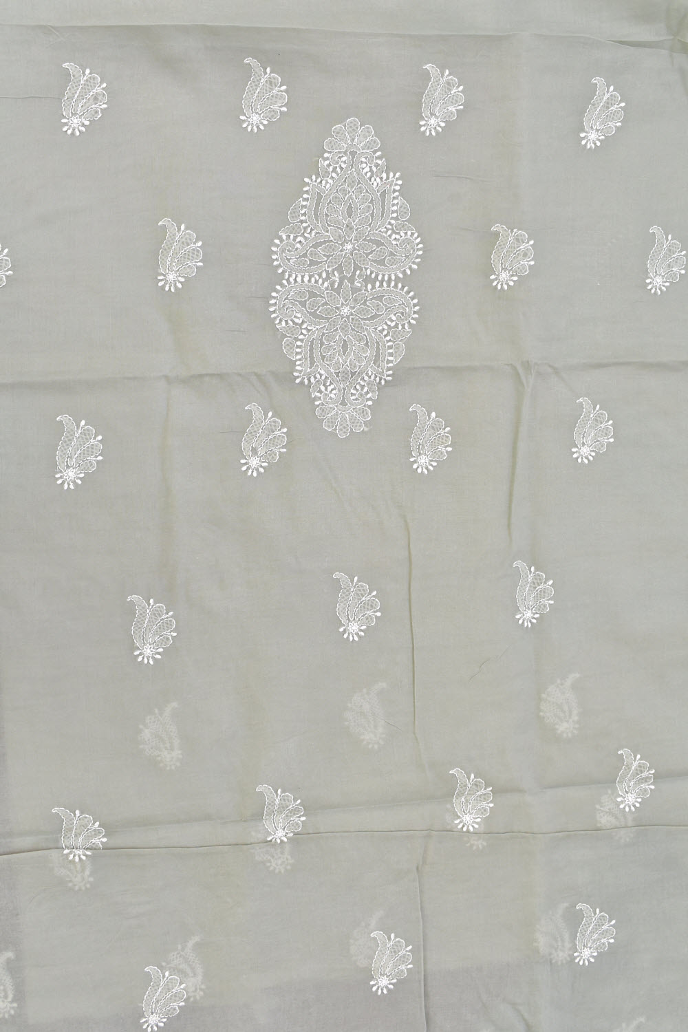 Grey Chikankari Salwar Kameez with Dupatta 18404