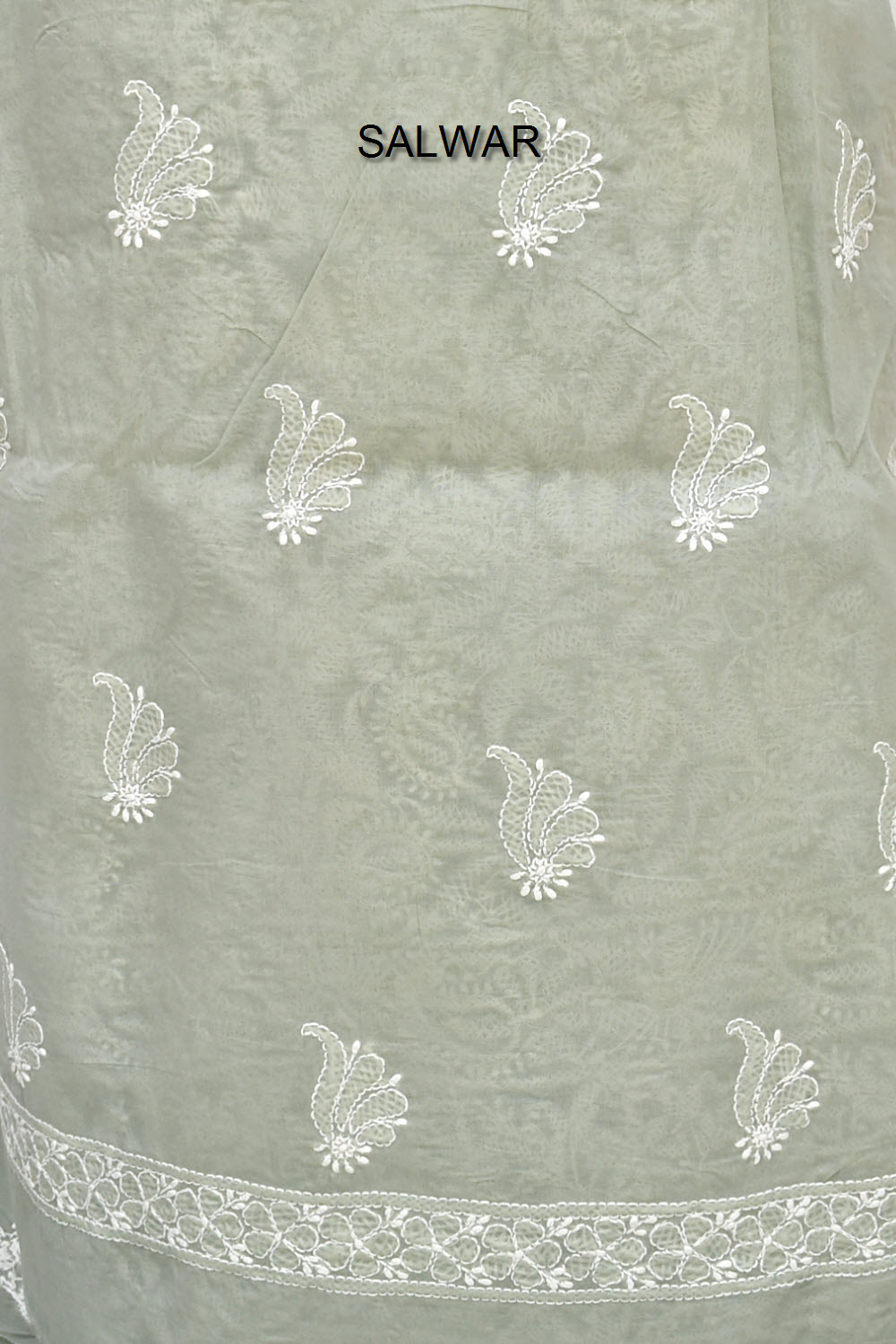 Grey Chikankari Salwar Kameez with Dupatta 18404