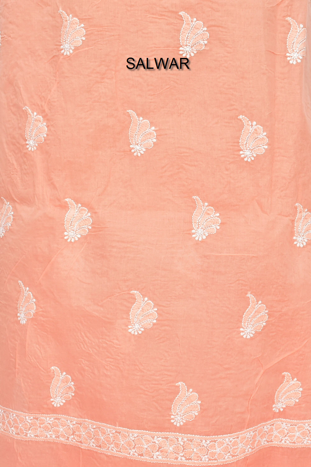 Peach Chikankari Salwar Kameez with Dupatta 18406