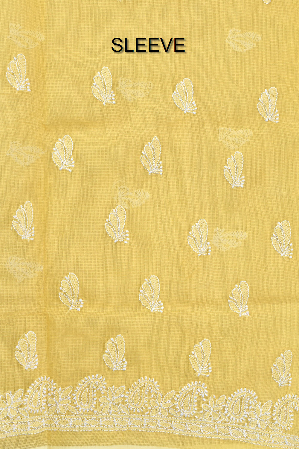 Fawn Chikankari Kota Cotton Kurti Fabric 18436