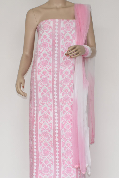 Pink Chikankari Salwar Kameez with Dupatta