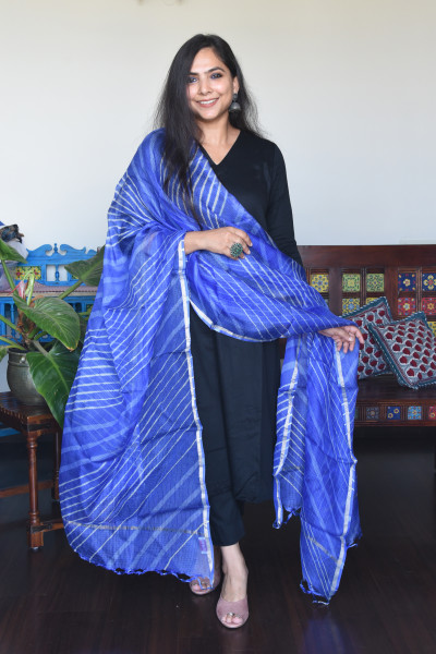 BLUE KOTA SILK