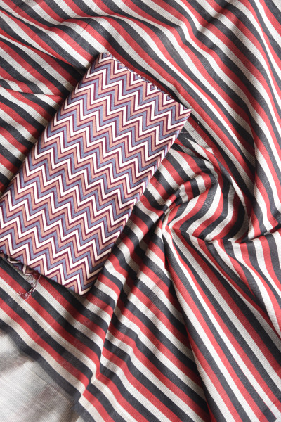RED STRIPS AND GREY