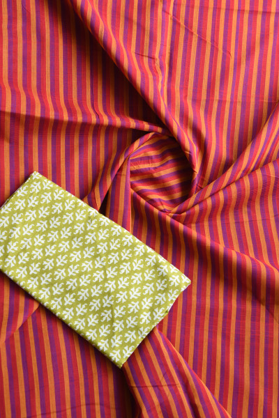 STRIPED ORANGE AND MAGENTA