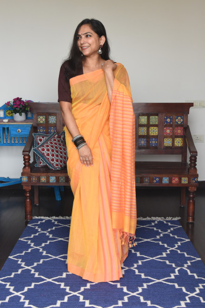 STRIPED PINK AND PASTEL ORANGE