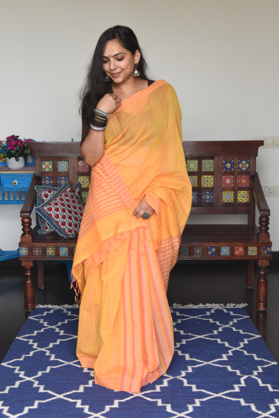 STRIPED PINK AND PASTEL ORANGE