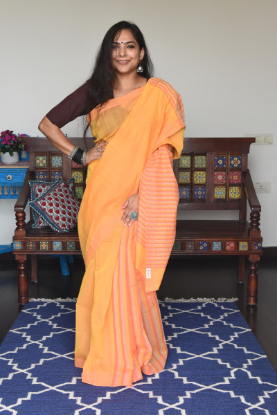 STRIPED PINK AND PASTEL ORANGE