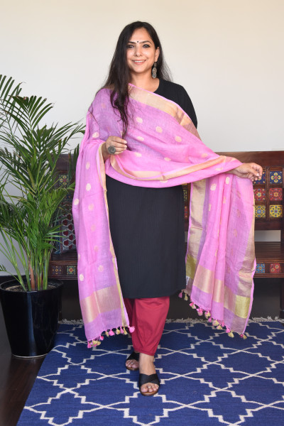 PINK GOLD LINEN