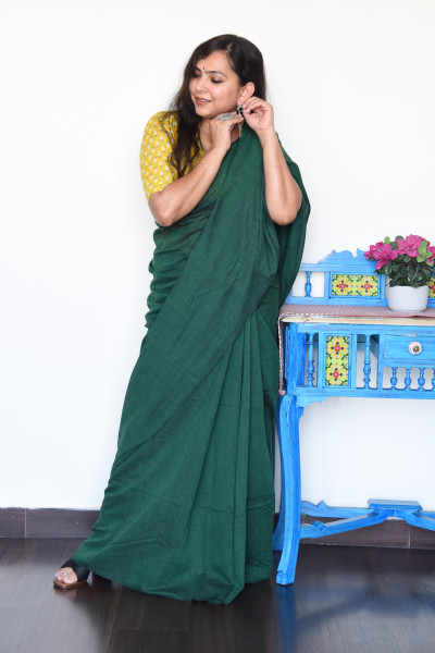 HEERA PANNA COTTON SAREE